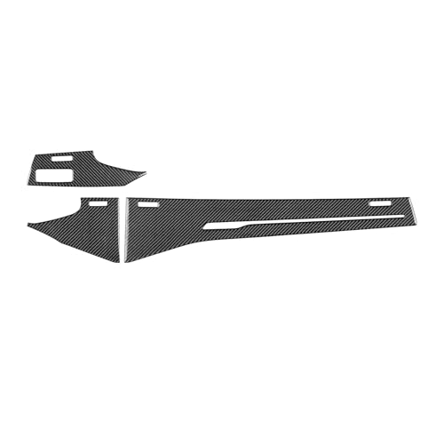 NVCNX Real Premium Carbon Fiber Accessories for Audi Q8 2019-2026 / Q7 SQ7 SQ8 RS Q8 2020-2026 2021 2022 2023 2024 2025 Car Dash Board Dashboard Panel Cover Interior Trim Overlay Sticker Decal 3PCs - color: Dash Panel Trim