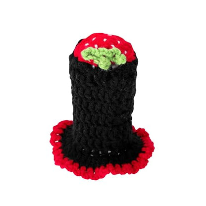 Crochet Shift Knob Cover, Universal Handmade Strawberry Boho Car Accessories for Women, Cute Shift Boots Knobs Cover Automotive Interior Fits Car Truck SUV (80#SC) - color: 80#SC