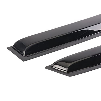Window Visor Wind Window Tape-On Deflectors for 2011-2021 Jeep Grand Cherokee Rain Guards 4 Pcs 94252 - size: 2011-2021 Jeep Grand Cherokee black