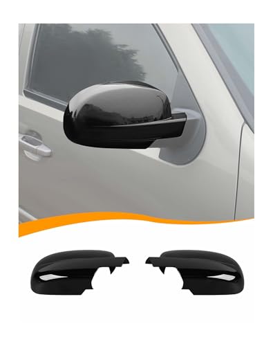 Black Fully Mirror Caps Covers Compatible with 2007-2014 Chevy Silverado GMC Sierra Avalanche Tahoe Suburban Yukon Escalade ESV Side View Door Mirror Cover Caps (Left Right) - color: Fully Caps Black