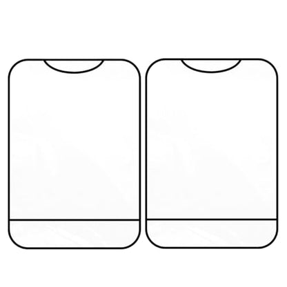 2PCS Car Kick Mats Back Seat Protector for Kids, Universal Anti-Scratch Transparent Auto Seat Back Cover Against Mud, Waterproof Vehicle Backseat Protection Pad for Most SUVs Trucks (Black) - color: Black