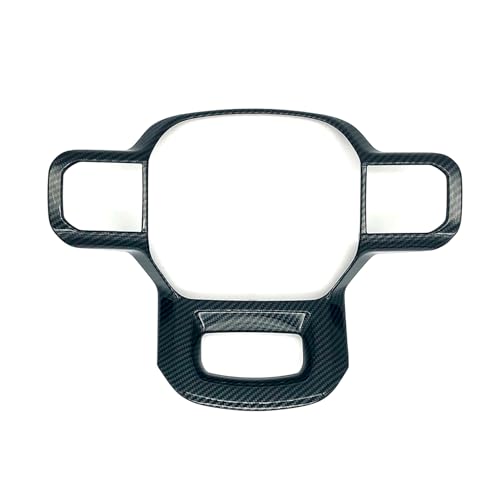 Keptrim for F-150 ABS Carbon Fiber Steering Wheel Cover Trim for 2021 2022 2023 2024 2025 2026 Ford F150, for 2023-2025 F250 F350 Super Duty, for 2022-2025 Expedition, 1pc - color: 2021up-Carbon fiber