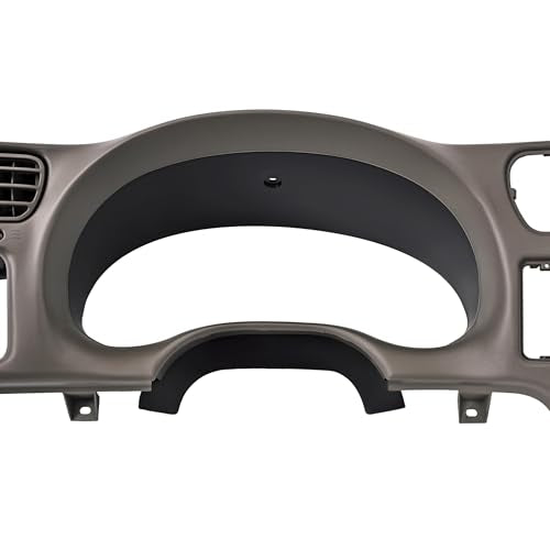 KUAFU Dash Trim Bezel Compatible with 1998-2004 Chevy Chevrolet S10 Blazer GMC Jimmy Paint ABS Plastic Beige Fit Single Din Radio - color: Beige