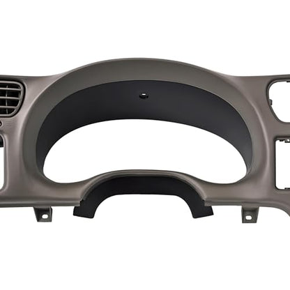 KUAFU Dash Trim Bezel Compatible with 1998-2004 Chevy Chevrolet S10 Blazer GMC Jimmy Paint ABS Plastic Beige Fit Single Din Radio - color: Beige