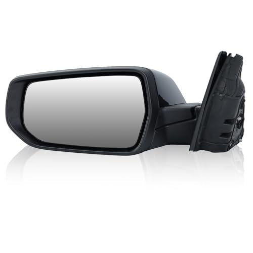 Driver Side View Mirror Compatible with Chevy Malibu 2016 2017 2018 2019 2020 2021 2022 Non Heated Without Signal Light Manual Folding LH(Gloss Black) - color: 3Pins-Gloss Black, size: Left Driver Side