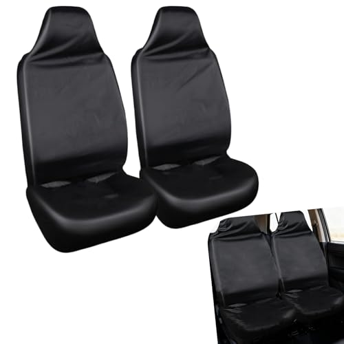 2PCS Car Seat Cover Protector, Waterproof Stain Resistant Front Seat Protective Cover, Washable Oxford Seats Protectors for Gym Workout, Running, Beach and Hiking,Fit for Cars, SUVs, Trucks - size: 2 PCS
