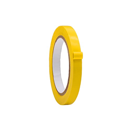WOD VTC365 Yellow Vinyl Pinstriping Tape, 1/2 inch x 36 yds. for School Gym Marking Floor, Crafting, & Stripping Arcade1Up, Vehicles and More - color: Yellow, size: 1/2 inch (12mm)