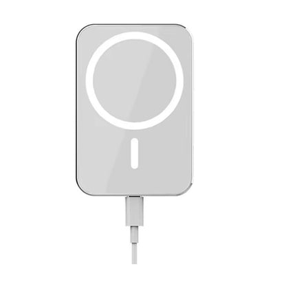 Magnetic Car Wireless Charger 15W Fast Charging, Powerful Magnetic Attraction, Black & White, Ideal for Drivers - color: White, size: Square