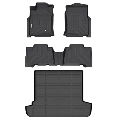 Binmotor-Floor Mats & Cargo Liner for Toyota 4Runner 2003-2009, TPE All Weather Car Mats for Toyota 4runner Accessories Liners Cargo Trunk Mat - style: 8) Car Mats for Toyota 4Runner (2003-2009)