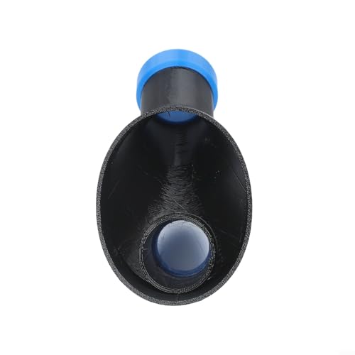 2-in-1 Automotive Detailing Tool with Blower and Vacuum Function, Oval Nozzle for Efficient Car Cleaning, Large 3.25x2.25 Inch Opening for Tight Spaces, Black Plastic Air Channel Accessory