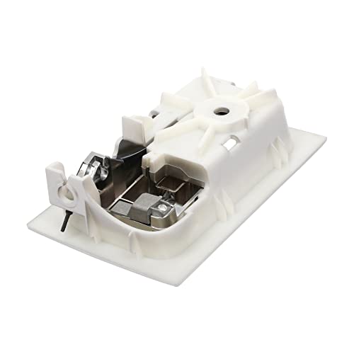 Gledewen Interior Door Handle, Compatible with 2009-2014 Ford F150, Front/Rear Inside Left Driver Side | CL3Z-1522601-GA 9L3Z-1522601-CB 90826 | Chrome Lever Gray Housing Inner Handle - color: Chrome Inner Left