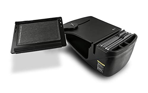 AutoExec Reach Car Desk for Your Vehicle Workstation and Mobile Office, Front Seat, Black with 400 watt Power Inverter - color: Black, style: 400 watt Power Inverter