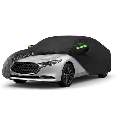 Proadsy Car Cover Custom Fit for 2019-2025 2026 Mazda3, Waterproof All Weather for Automobiles, Full Exterior Cover Rain Snow Sun Protector Indoor Outdoor Car Cover - size: Mazda3