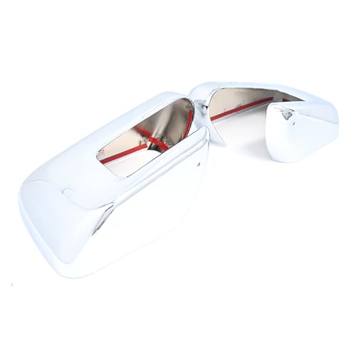 Trim Illusion Chrome Car Side Rear View Mirror Cover Caps Overlay Trim Compatible with Ford F-150 2021-2023 without Turn Signals, MC346 - color: Chrome