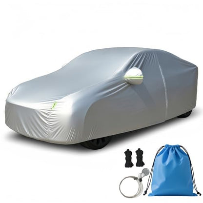 Heavy-Duty SUV Car Cover Waterproof All Weather for Universal SUV, Outdoor Rain Sun Snow UV Protection, Indoor Dust and Scratch Resistant YL (187 * 75 * 69 inch)