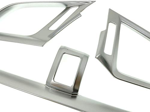 3Pcs Silver Car Console Dashboard Air Condition Outlet Vent Trim Cover Frame For Honda 10th Gen Civic 2016 2017 2018 2019 2020 - color: Silver