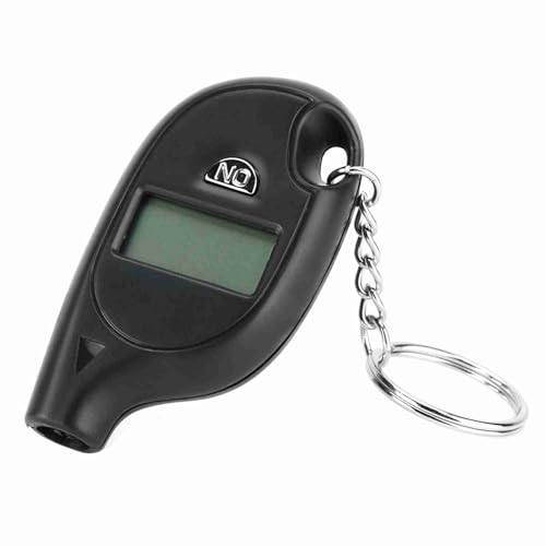 Acouto Digital Tire Pressure Gauge 5-150PSI, Mini Digital LCD Tire Gauge for Tire Pressure, Tyre Air Pressure Gauge Tester with Keychain, PSI, Kpa, Bar, Kg/cm²
