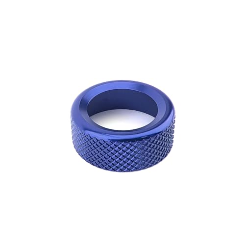 Aluminum Car Gear Control Knob Cover Drive Mode Gear Shift Switch Knob Protective Cover Compatible with Kia K5 2021-2025 Accessories (Blue Style) - color: Blue Style