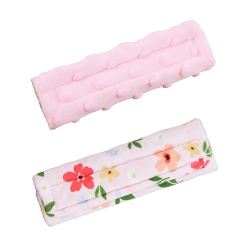 2-Pack Car Seat Strap Covers, Infant Seatbelt Covers, Velvety Soft Double-Sided Use Car Seat Shoulder Strap Pads for Infant Toddler, Colorful Flower - color: Multicolored