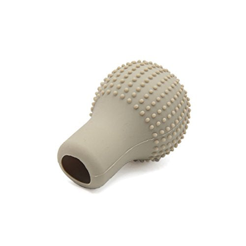 uxcell Beige Soft Silicone Nonslip Car Manual Gear Shift Lever Knob Protective Cover - color: Beige