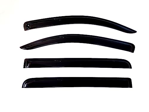 4Pcs Window Visors Vent Deflectors for Chevrolet/Chevy Colorado 2023-2024 Tape-on Rain Guards Shade - size: Colorado 2023-2024