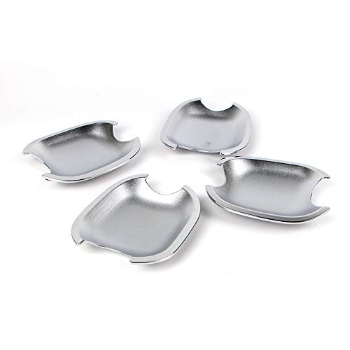 Dreamseek 4Pcs Door Handle Cup Bowl Cover Compatible with Toyota Highlander 2008-2013, Camry 2007-2011, Avalon Sienna 4Runner Tacoma Lexus GX470 RX350 GS350 Chrome ABS Exterior Molding Protector Trim - size: Door Handle Bowl Cover