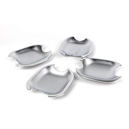 Dreamseek 4Pcs Door Handle Cup Bowl Cover Compatible with Toyota Highlander 2008-2013, Camry 2007-2011, Avalon Sienna 4Runner Tacoma Lexus GX470 RX350 GS350 Chrome ABS Exterior Molding Protector Trim - size: Door Handle Bowl Cover