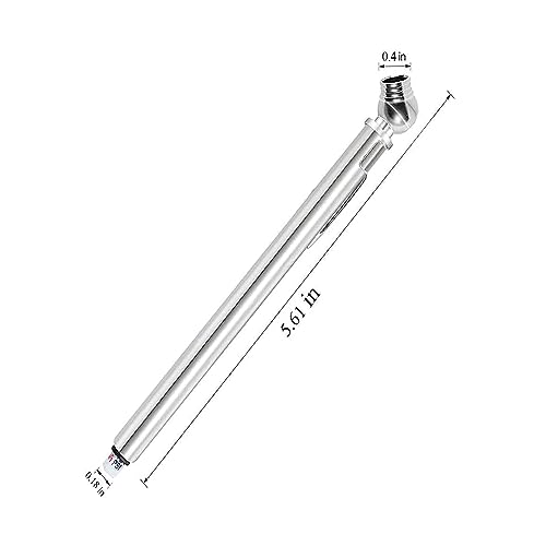 PINKJOY Pencil Tire Pressure Gauge (10-75PSI) Stainless Steel Body and Metal Made Nozzle 3 Measurements for Vehicles (3 Pack)
