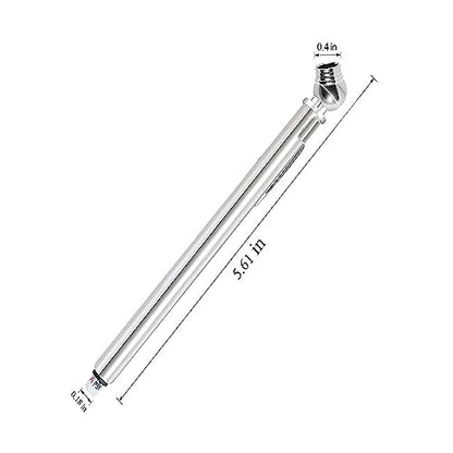 PINKJOY Pencil Tire Pressure Gauge (10-75PSI) Stainless Steel Body and Metal Made Nozzle 3 Measurements for Vehicles (3 Pack)