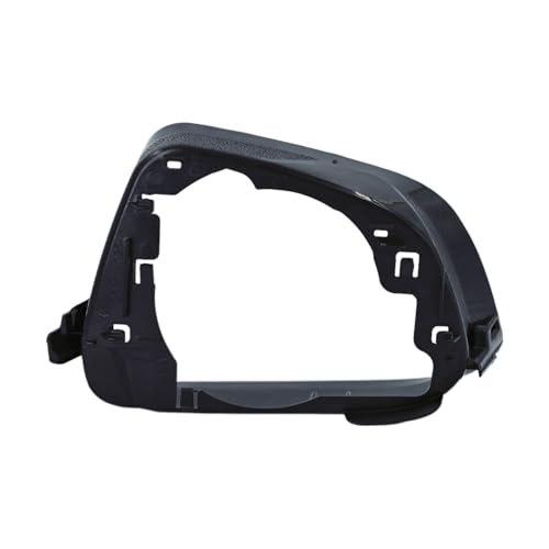 Fits For Tesla Model 3 Left Driver Side Wing Mirror Cover and Mirror Frame Set Rearview Lower Holder Tray Cap Housing 2017-2024(left side black) - size: Model 3 Left Side Black