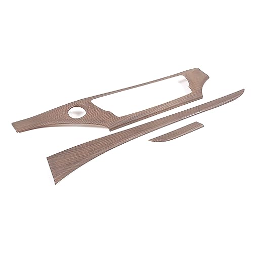 Dashboard Panel Cover Trim for Honda Pilot 2016-2022/ Passport 2019-2025/ Ridgeline 2016-2020 Accessories, Center Console Panel Strip Trim, Center Console Upper Center Pillar Trim, ABS (Wood Grain) - color: Wood Grain