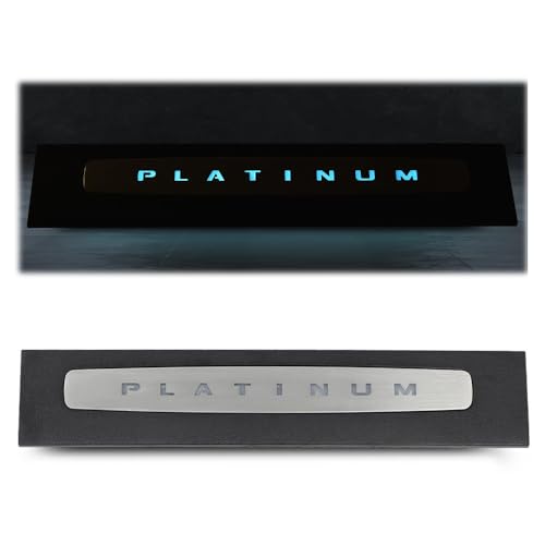 G-PLUS LED Illuminated Platinum Door Sill Plates Compatible with Ford F250 F350 F450 F550 Super Duty Crew Cab Only 2017-2022 Left and Right Door Sill Protector HC3Z-2613208-AA HC3Z-2613209-AA - size: 17-22 Ford F250