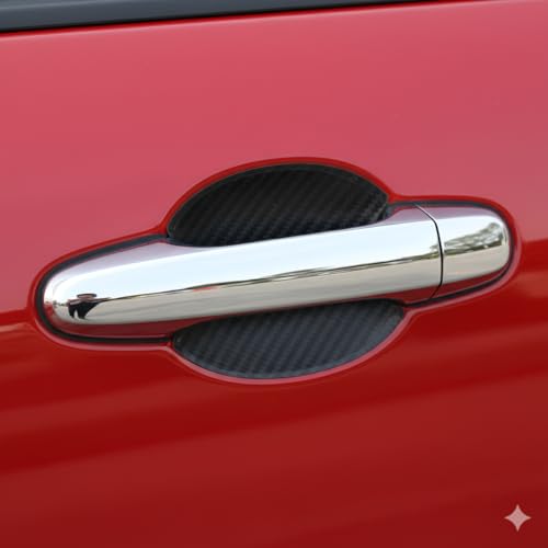 4 Pack Door Upromax Paint Protection Film, Car Door Handle Cup, Scotch Guard, PPF Precut, Universal Fit Cars, PPF, Door Protector, Clear Self-Healing Anti Scratch (Carbon Fiber/4 Pcs) - size: Handle Cups/Carbon Fiber/4 pcs