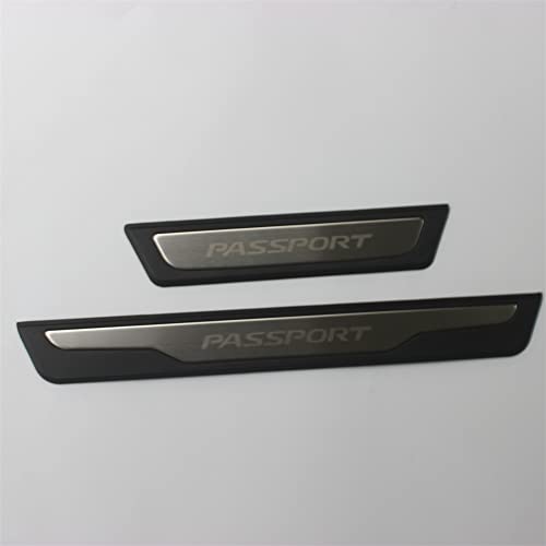 OLIKE for Honda Passport 2019-2022 Stainless Steel Door Sill Scuff Plate Guard Sills Protector Trim
