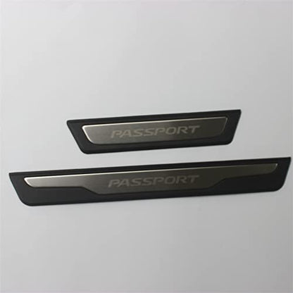 OLIKE for Honda Passport 2019-2022 Stainless Steel Door Sill Scuff Plate Guard Sills Protector Trim