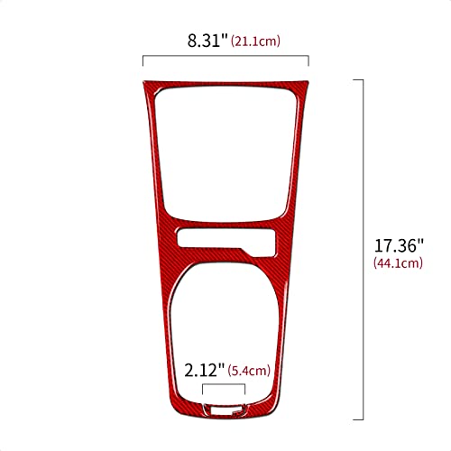 Car Gear Shift Box Panel Sticker Carbon Fiber Decal Interior Trim for Chevrolet Camaro 2010 2011 2012 2013 2014 2015 Accessories - color: Gear Shift Box Panel
