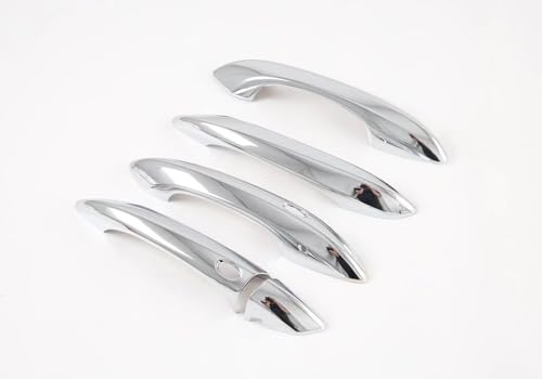 Auto Parts Fit for Hyundai Tucson 2026 2025 2024 2023 2022Exterior Door Handle Cover Trims with Smart Keyhol (Chrome Silver) ABS 5 PCS - color: Chrome Silver