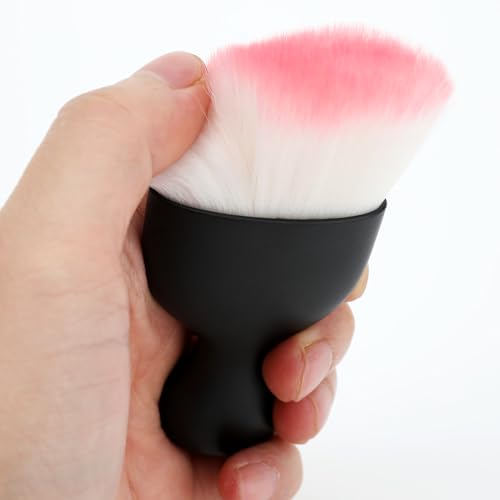 Car Detailing Brush, Soft Bristle Cleaning Brush, Scratch-Free Auto Duster Tool for Dashboard, Air Vents, Leather & Interior Cleaning (Black&Pink with Cap) - color: Black&Pink with Cap