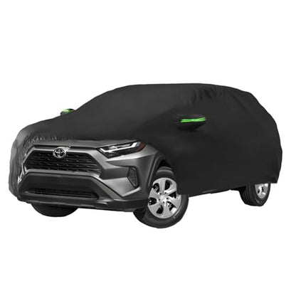 Proadsy Car Cover Compatible with RAV4 2019-2024 2025 2026 Windproof All Weather Waterproof Sun Rain UV Dust Snow Protection Outdoor Covers - size: Toyota RAV4
