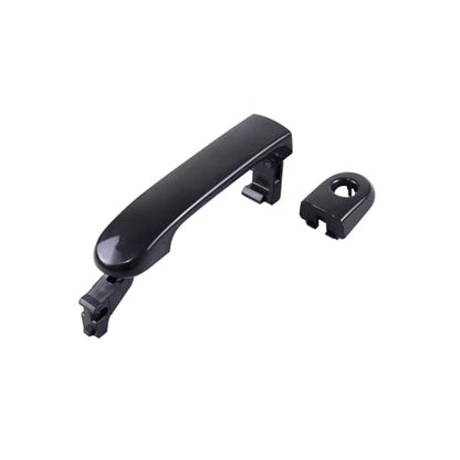 Painted Black 1 Lot 4 Doors Exterior Handle Door Outer Handle Compatible with Nissan Versa 2007-2012 - color: Black