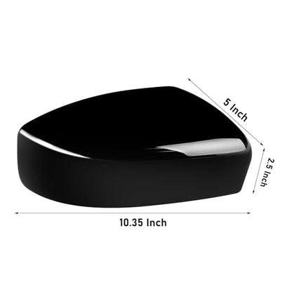 Moonlinks Compatible with Nissan Sentra 2013 2014 2015 2016 2017 2018 2019 Right Side Mirror Cover Replacement, Glossy Black Right Passenger Side Door Rearview Side Mirror Cap Trim - size: Right Black