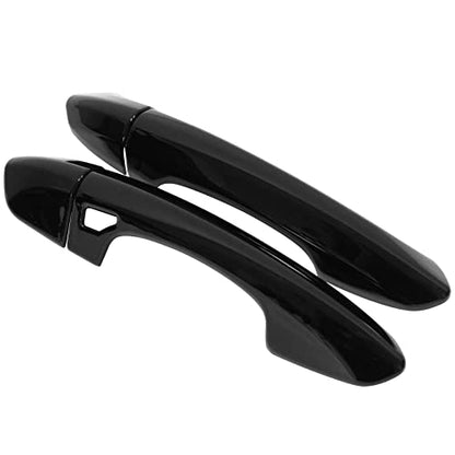 NewYall Gloss Black Exterior Door Handle Cover for Ford Mustang 2015-2022 Front Left Driver and Right Passenger Side