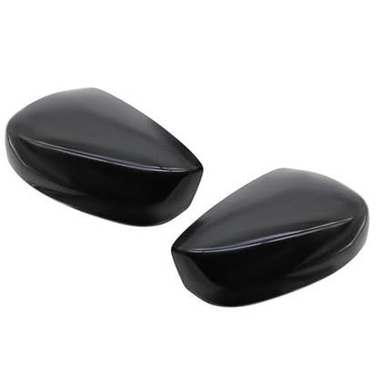 2PCS Front Driver and Passenger Side Black Rearview Mirror Caps Compatible with Accord 2008 2009 2010 2011 2012 2013