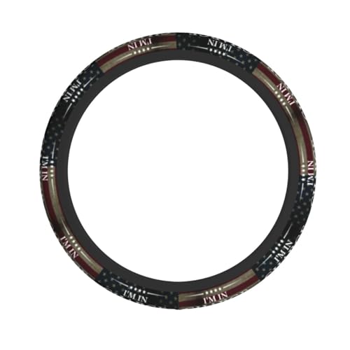 I'm in Charge Here Steering Wheel Cover Non Slip 15in Universal Car Accessories Comfortable Fit for Car SUV Truck