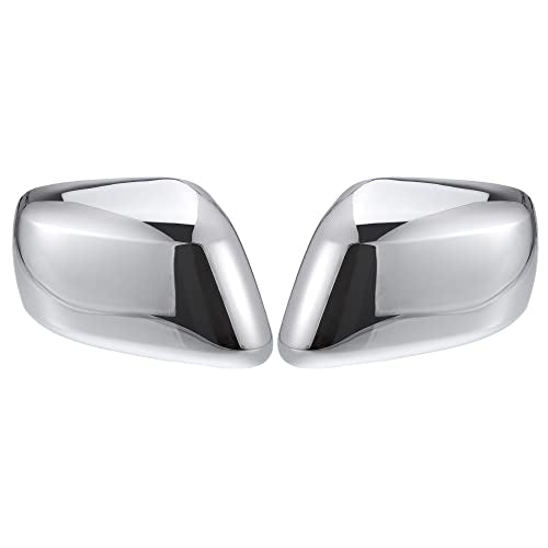 X AUTOHAUX 1 Pair Car Exterior Chrome Plated Full Mirror Cover Covers Cap Overlay for Nissan Frontier for Nissan Pathfinder for Nissan Xterra 2005-2015, Chrome Tone