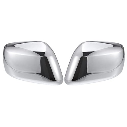X AUTOHAUX 1 Pair Car Exterior Chrome Plated Full Mirror Cover Covers Cap Overlay for Nissan Frontier for Nissan Pathfinder for Nissan Xterra 2005-2015, Chrome Tone