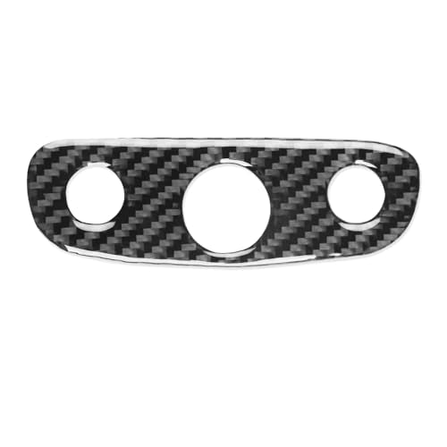 Black Carbon Fiber Compatible with Chevrolet/Chevy Malibu 2016 2017 2018 2019 2020 2021 2022 2023 2024 2025 Accessories Car Headlight Switch Dome Lamp Switch Cover Interior Trim Decal -B - color: Headlight Switch -B