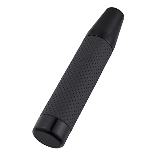 Abfer Weighted Shift Knob Long Stick Gear Shifter Lever Leather Shift Knobs with Adapter for Most Automatic Manual Vehicle Trucks, Black - color: black-1