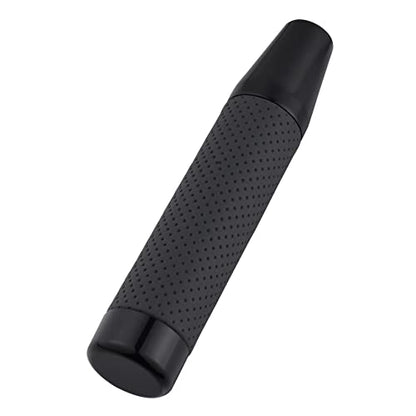 Abfer Weighted Shift Knob Long Stick Gear Shifter Lever Leather Shift Knobs with Adapter for Most Automatic Manual Vehicle Trucks, Black - color: black-1