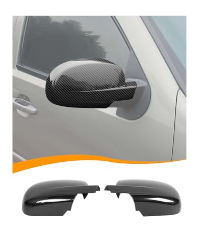 Carbon Fiber Fully Mirror Caps Covers Compatible with 2007-2014 Chevy Silverado GMC Sierra Avalanche Tahoe Suburban Yukon Escalade ESV Side View Door Mirror Cover Caps (Left Right) - color: Fully Caps Carbon fiber